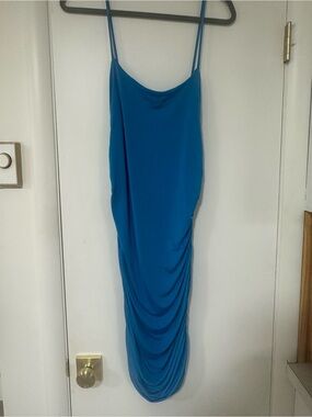 Blue Spaghetti Strap Dress